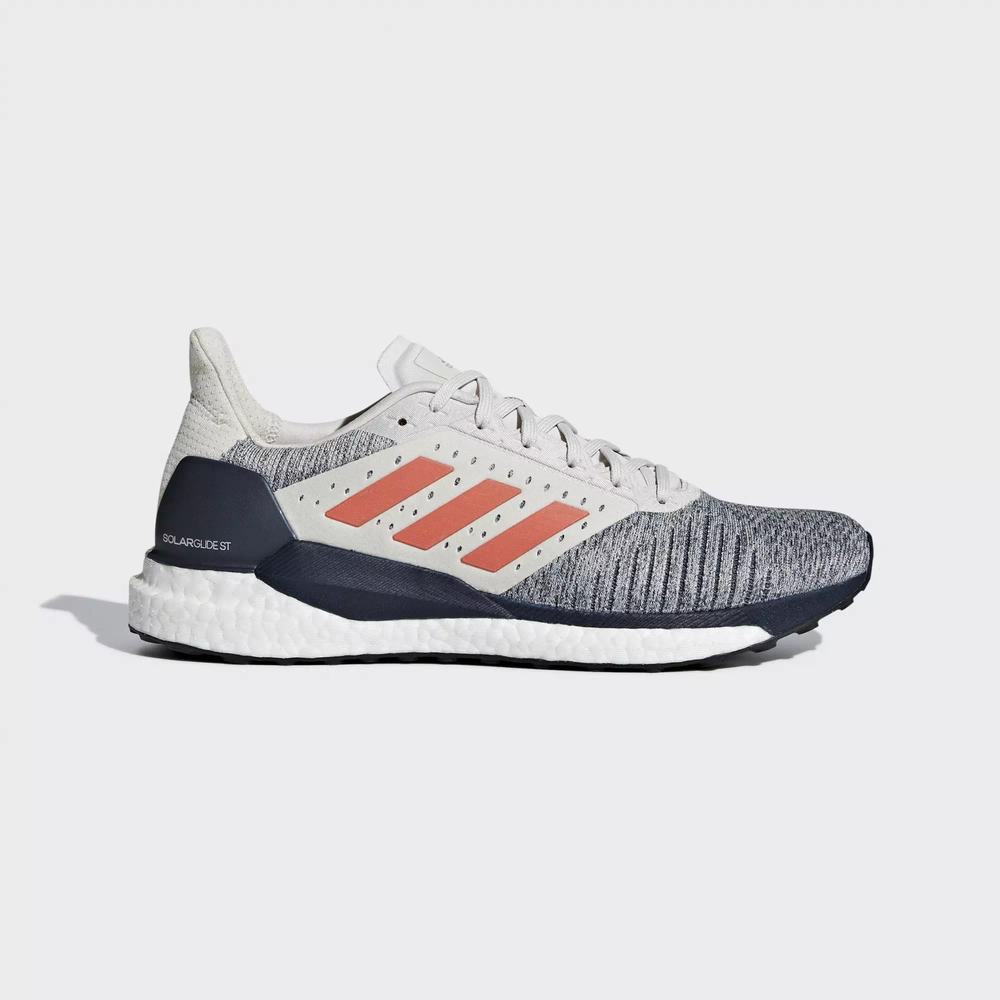 Adidas Solar Glide ST Tenis Para Correr Blancos Para Hombre (MX-71727)